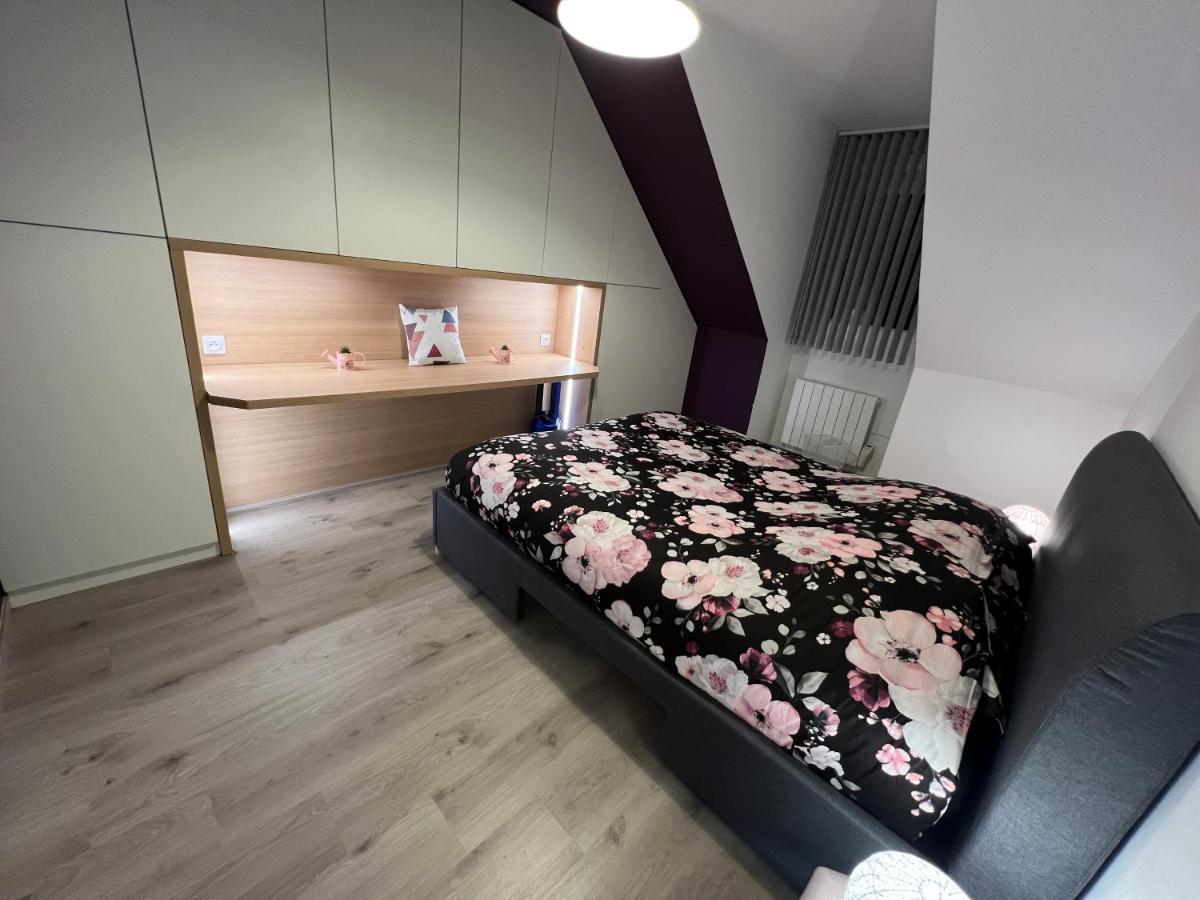 T3 Flat Moderne Sur 2 Etages Metro Parking Free Entrance Autonome Rouen Exterior foto